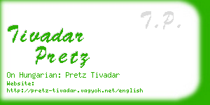 tivadar pretz business card